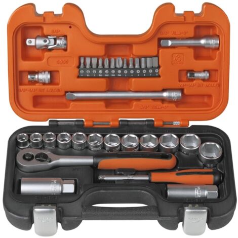 Set Bussole Da 1/4 "+3/8" 33 Pezzi Bahco