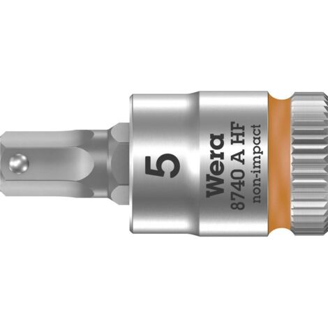 Wera 8740 A 05003335001 Brugola interna Inserto giravite a bussola 5 mm 1/4 (6.3 mm)