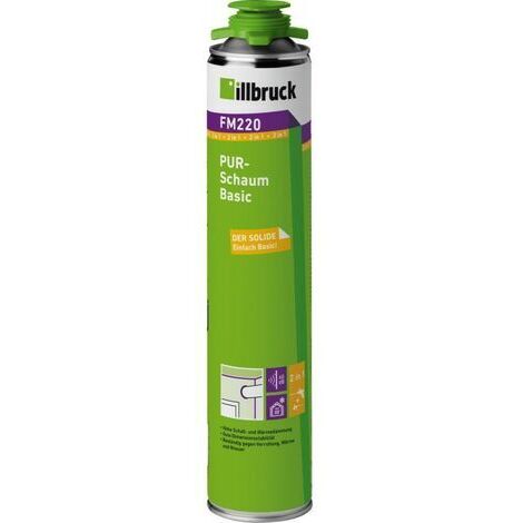 1K-PUR Schiuma FM220 500 ml B2 giallo con guanto monouso in confezione