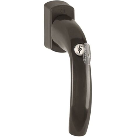 Maniglia per finestra Secustik Variofit NY 0810S / US10 100Nm Alu.F8707 / VK7 finale HOPPE