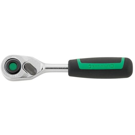 Cricchetto reversibile punta/leva 419 B QR 1/4 di pollice con espulsore L.117mm 80 Z.STAHLWILLE (1/3)