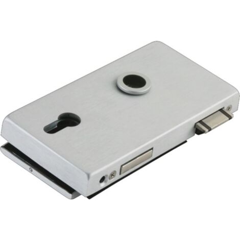 Serratura per porta in vetro OFFICE Classic LM anodizzata argento PZ DIN sinistra DORMAKABA