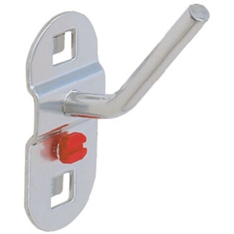 Gancio ad angolo T14 / 40xØ6mm zincato per lamiere forate 5pz / busta RASTERPLAN (1/3)