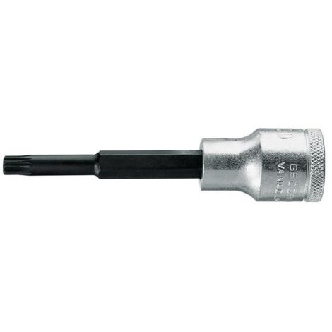 Inserto chiave a bussola INX 19 1/2 pollici interno multidente M6 L.100mm GEDORE