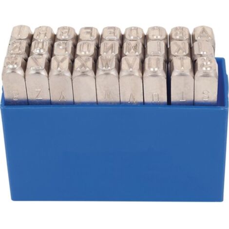 Set di lettere 331, 27 pezzi, lettere maiuscole A-Z, font-H.7mm in Ku.-Box (1/2)