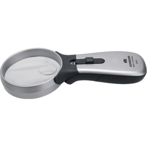 Lente d'ingrandimento manuale Tech-Line ingrandimento CLASSIC 8x lente LED D.30.0mm SCHWEIZER