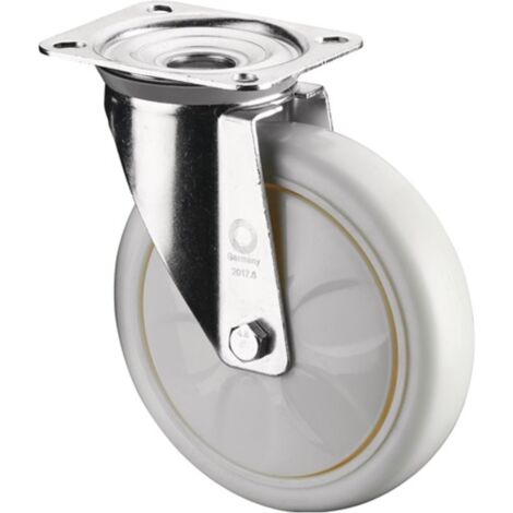 Roulette D.200MM Capacità.300KG Plastica L135xb110mm bianco BS ROLLEN