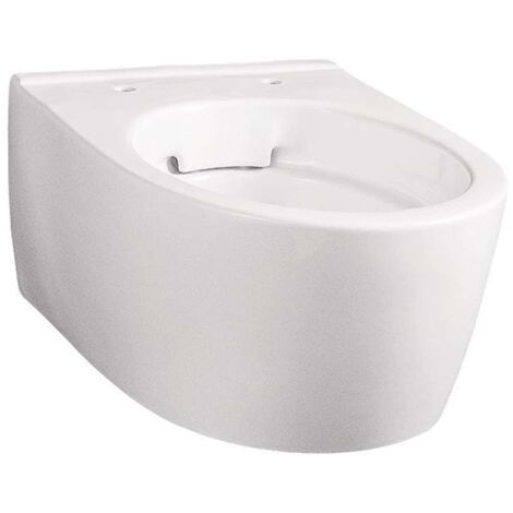 WC Geberit Icon a pavimento, aerodinamico, Rimfree, 6 litri, bianco