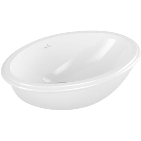 Villeroy & Boch Evana - Lavabo senza foro, con troppopieno, 50x35 cm, bianco 61470001