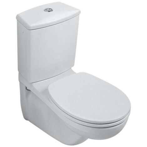 Vaso a cacciata, 355 x 680 mm, modello sospeso, scarico orizzontale, Porcellana sanitaria Bianco