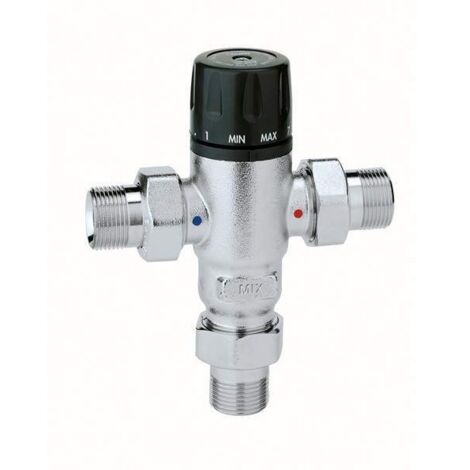 Termomixer in ottone, regolabile da 3/4 di pollice, 30-65 GrC Caleffi