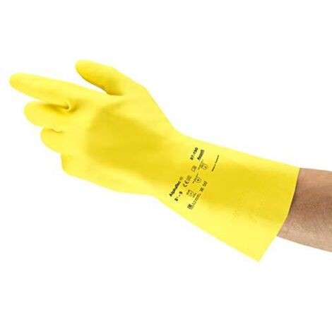 Guanto di protezione chimica AlphaTec 87-190 Taglia 9,5-10 giallo PSA I ANSELL (confezione da 12)