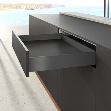 Profilo Avantech You L.350 x H.101 mm HETTICH Set antracite - 9255326 (1/3)