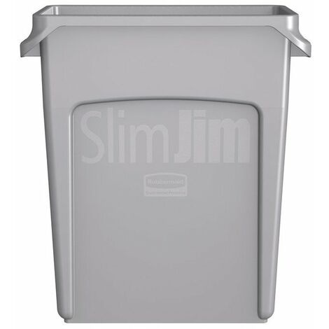 Raccoglitore di rifiuti riciclabile 60l A635xL279xP558mm grigio con condotti di ventilazione