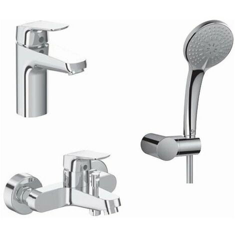 Ideal Standard Ceramix Kit Rubinetteria Completo Lavabo, bidet, doccia