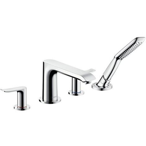 Set di finitura Miscelatore 4 fori per montaggio su bordo vasca cromato (1/4)