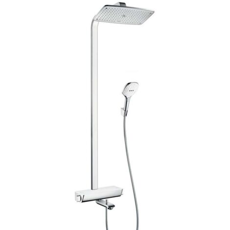 Showerpipe 360 AIR Vasca/doccia, braccio doccia 380mm blc/chr (1/6)