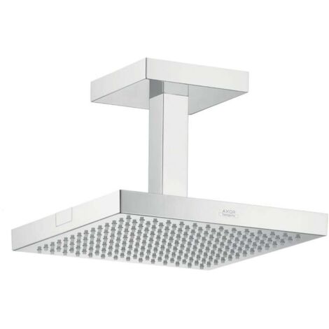 Soffione doccia 24 x 24 cm con attacco a soffitto cromato (1/5)