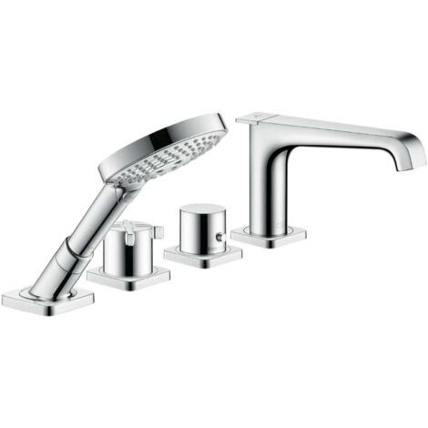 Set di finitura therm 4 fori per montaggio su piastra piastrellata, con rosette cromate (1/4)