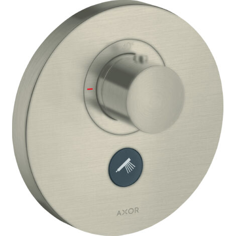 Set di finitura con incasso ShowerSelect therm con 1 uscita nichel spazzolato (1/2)