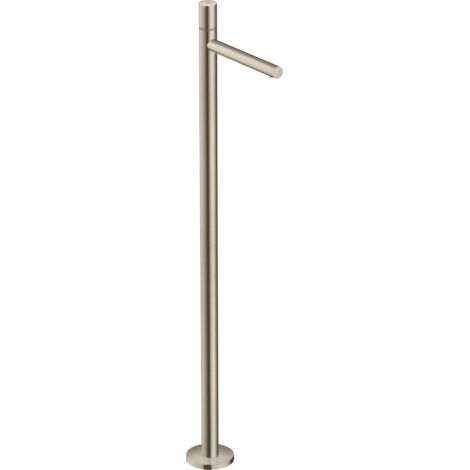 con lavabo incasso a terra, maniglia zero senza piletta nichel spazzolato (1/2)