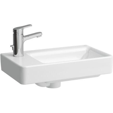 LAUFEN PRO S lave-mains, cuve à droite, sans trou pour