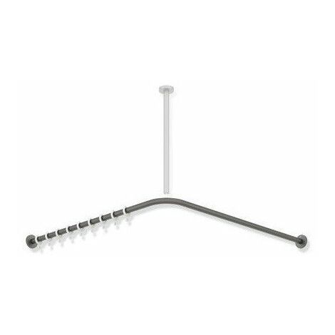 Kit bastone per tendina a vetro a pressione estensibile da 27 a 40 cm