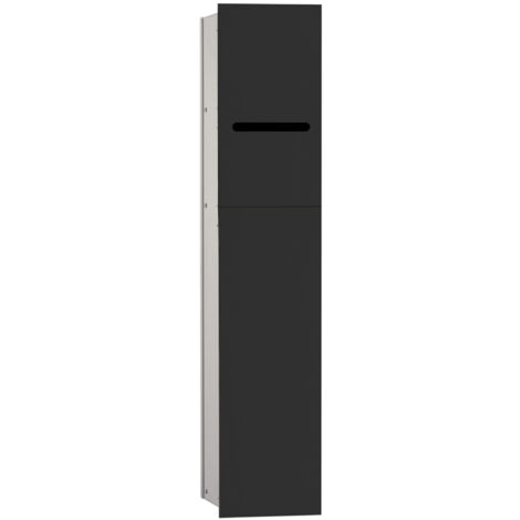 Modulo mobile sinistro WC 2.0 UP. mm 811. Senza cornice EB.alu / nero