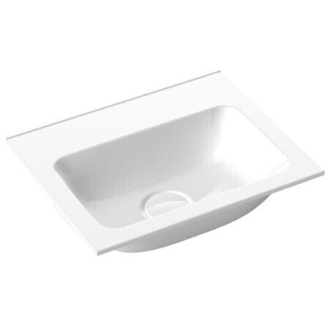 Lavabo per ospiti Emco ASIS 400x320mm. bianco con 2 fori per rubinetteria (1/5)