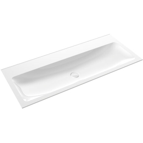 Lavabo per ospiti Emco ASIS 1211x522mm. bianco con 3 fori per rubinetteria (1/5)