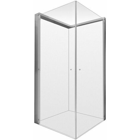 Box Doccia Duravit OPENSPACE 800x800mm Vetro Trasparente E Specchio ...