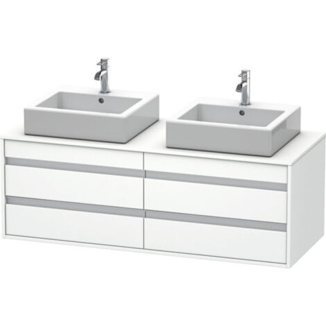 KETHO mobile lavabo 550x1400x496mm bianco opaco (1/2)