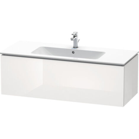 L-CUBE mobile lavabo 1220x481x400mm bianco lucido (1/5)