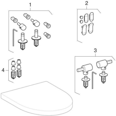 Sedile wc bianco cerniera FLOW ES con abbassamento automatico (1/2)