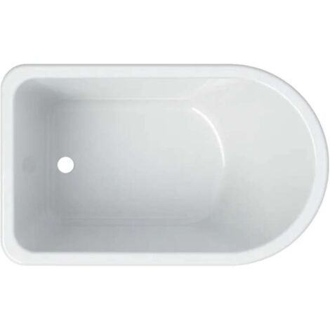 Vasca da bagno asimmetrica Geberit Bambini: B : 47cm, bianco alpino (1/3)