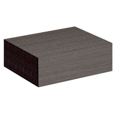 Mobile basso Geberit Xeno² con un cassetto: Larghezza 58 cm, Altezza 20 cm, Profondità 46,2 cm, Grigio Scultura / Melaminico strutturato legno (1/3)