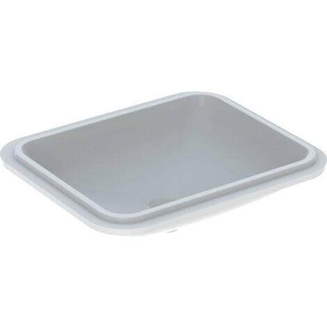 Lavabo sottotop rettangolare VariForm 500x400mm senza foro rubinetto senza troppopieno we (1/2)