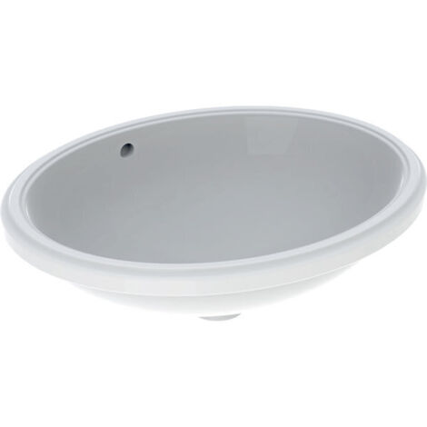 Geberit VariForm lavabo à encastrer ovale, 500x400mm, sans trou