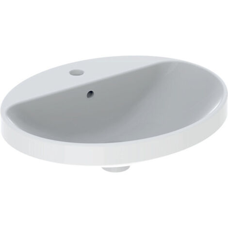 Geberit VariForm lavabo encastré ovale, 550x450mm, avec trou pour