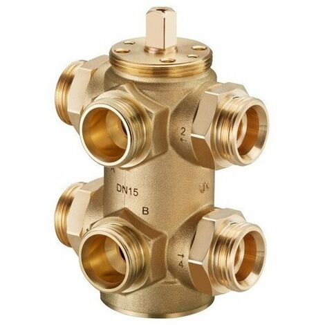 VALVOLA A SFERA 6 VIE OPTIBAL W6, DN15, 3/4 M