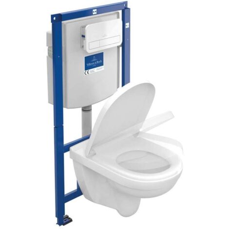 Combi-Pack O.NOVO ViConnect con WC sospeso profondo e sedile WC bianco VILLEROY & BOCH (1/5)