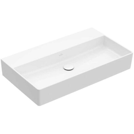 Memento 2.0, Lavabi a parete, 800 x 470 mm, Rettangolare, per rubinetteria a parete, senza foro per rubinetto, senza troppopieno, I modelli senza troppopieno devono essere dotati di piletta non chiudi (1/4)