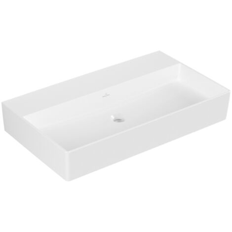 Memento 2.0, Lavabi sospesi, 800 x 470 mm, Rettangolare, modello terra, per rubinetteria a parete, senza foro rubinetto, senza troppopieno, I modelli senza troppopieno devono essere dotati di piletta (1/4)