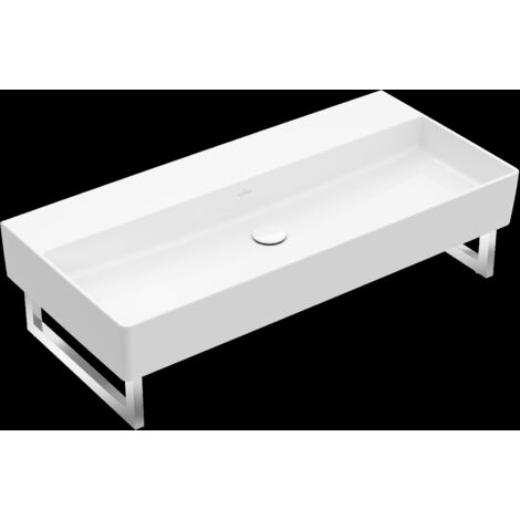 Memento 2.0, Lavabi a parete, 1000 x 470 mm, Rettangolare, per rubinetteria a parete, senza foro per rubinetteria, senza troppopieno, I modelli senza troppopieno devono essere dotati di piletta non ch (1/2)