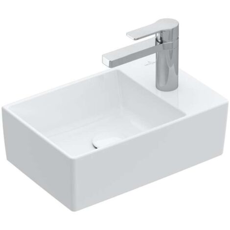 Memento 2.0, Lavabo, 400 x 260 mm, Rettangolare, per rubinetteria monoforo, foro per rubinetteria perforato, senza troppopieno, I modelli senza troppopieno devono essere dotati di piletta non chiudibi (1/3)