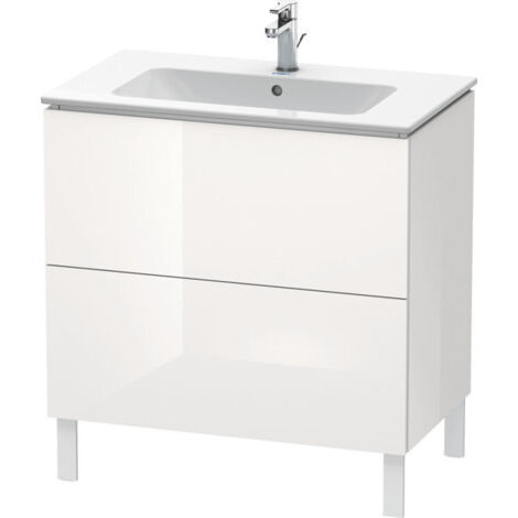 L-CUBE mobile lavabo 820x481x704mm bianco lucido (1/5)