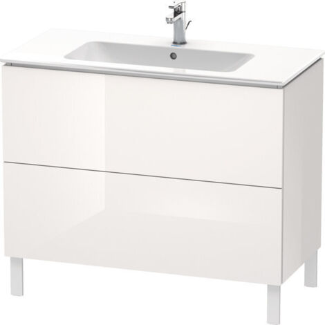 L-CUBE mobile lavabo 1020x481x704mm bianco lucido (1/5)