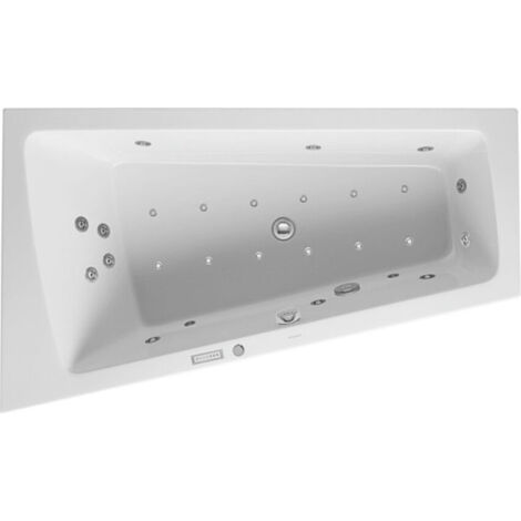 Duravit PAIOVA vasca idromassaggio 180 l 170x100 bianco 1 schienale inclinato sinistro Combi-Syst E