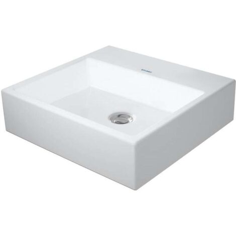 Duravit VERO AIR lavabo senza troppopieno con piano rubinetteria 500x470mm senza foro rubinetto bianco (1/2)