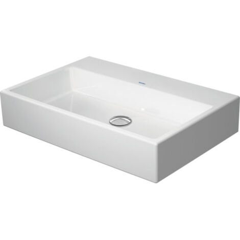 Duravit VERO AIR lavabo senza troppopieno con piano rubinetteria 700x470mm senza foro rubinetto bianco (1/4)